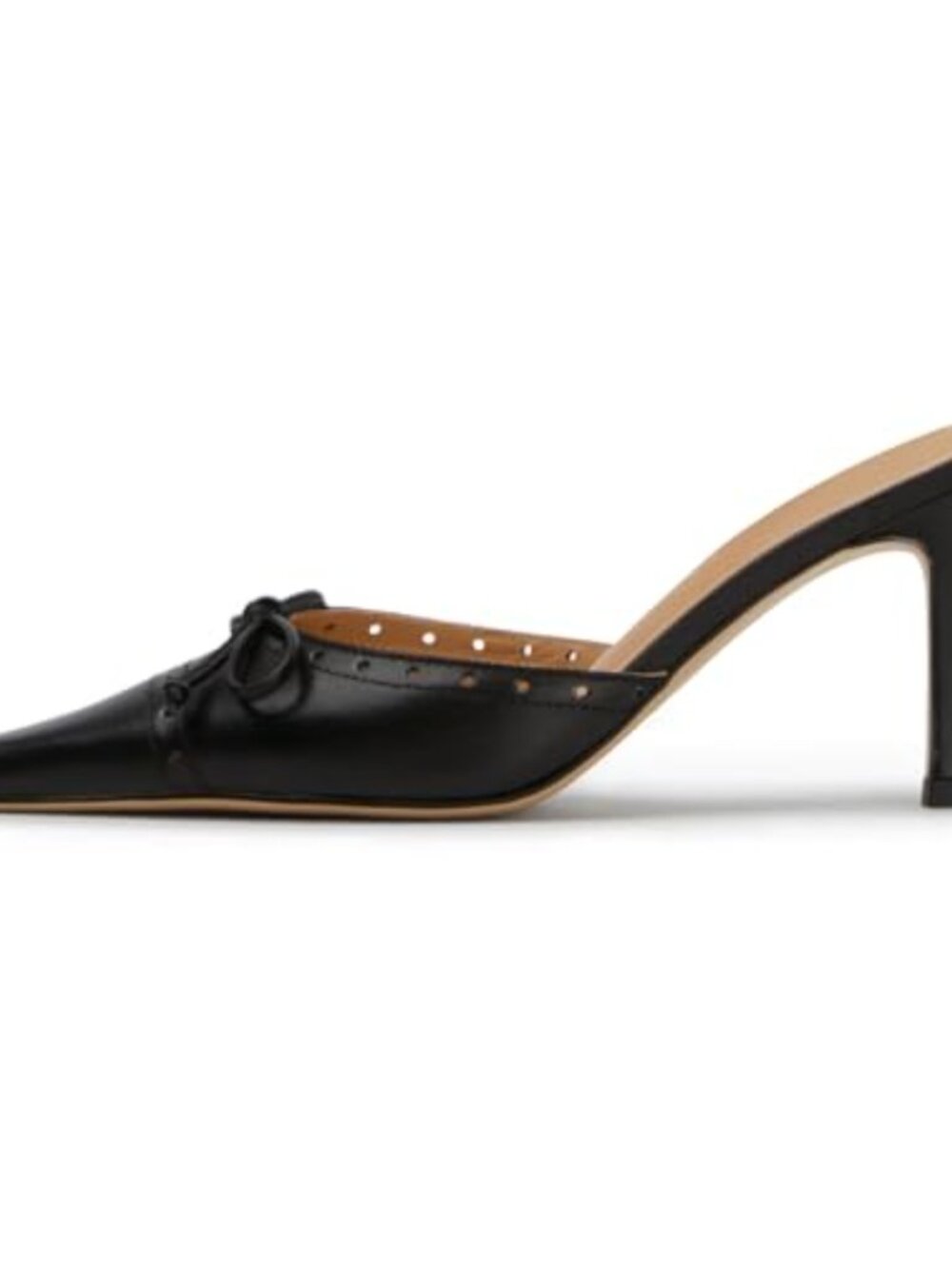 KISSASA Women's Pointed Toe Slip On Mule Heels Stiletto Kitten Wedding Pumps